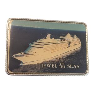 Enameled Metal Royal Caribbean Ship Cruise Line JEWEL OF THE SEAS Fridge Magnet